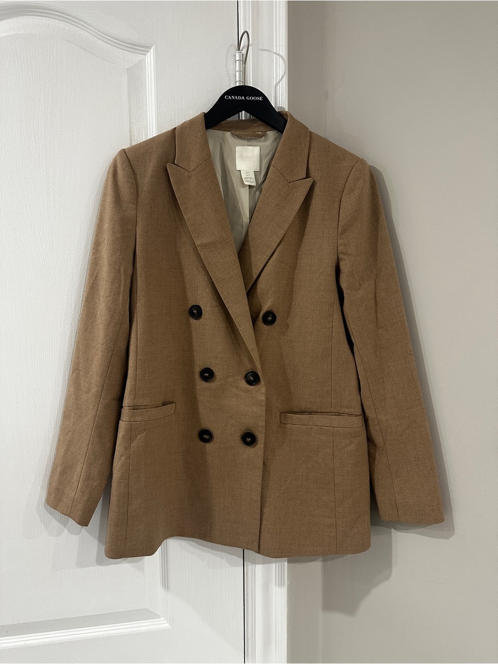H&M Double-Breasted Brown Blazer